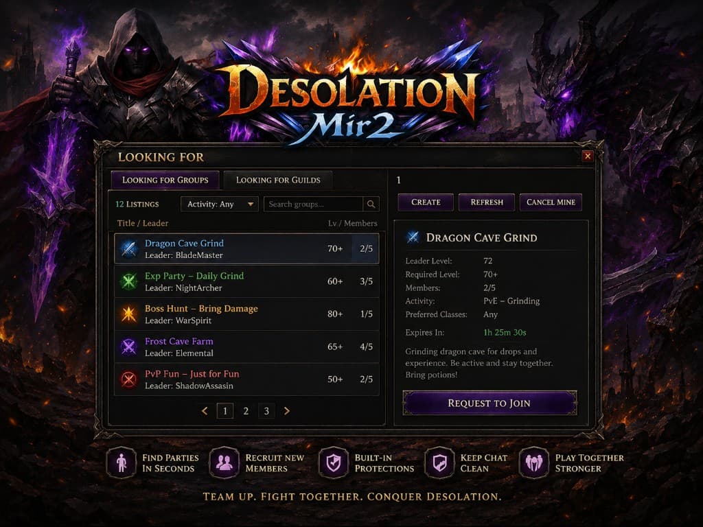 Looking for Group & Guild